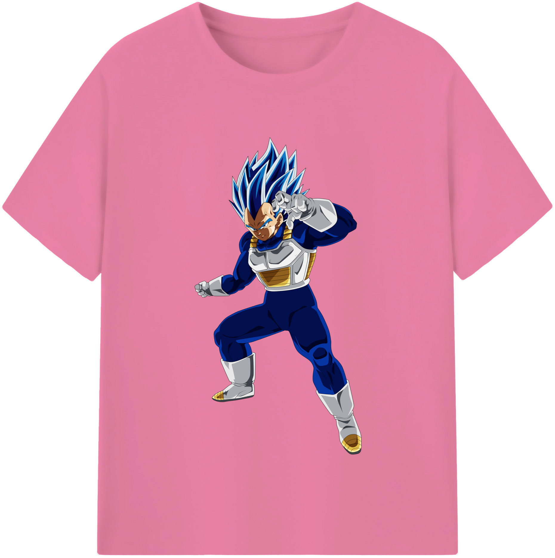 （画像用） ドラゴンボール ベジータ四世（Bejīta Yonsei）DRAGON BALL Vegeta IV 綿100％半袖Tシャツ（フロントプリント）